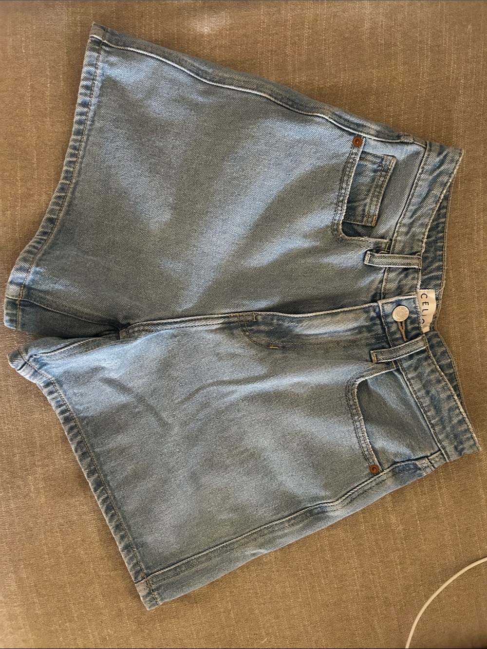 Light Blue Denim Shorts